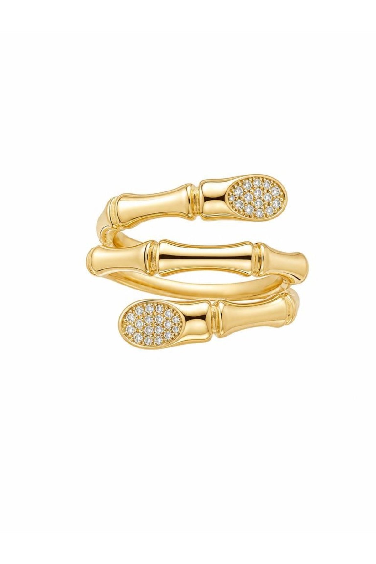 Xuping 14k 3 Sıra Yılan Model Yüzük