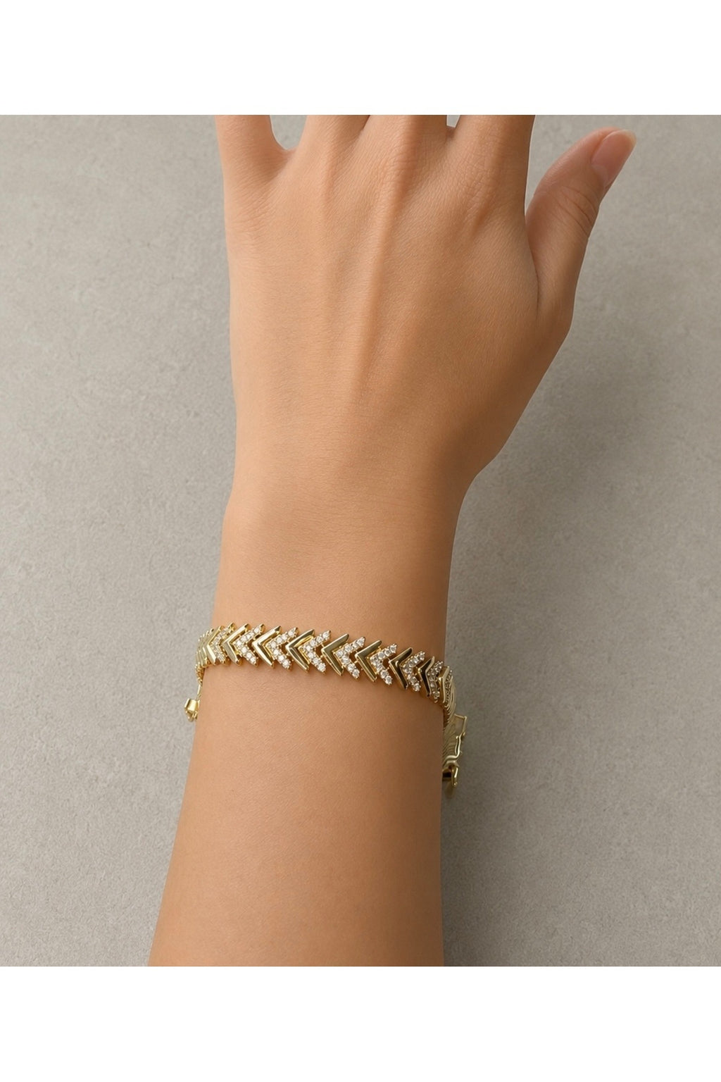 Xuping 14k Taşlı Balık Sırtı Model Bileklik