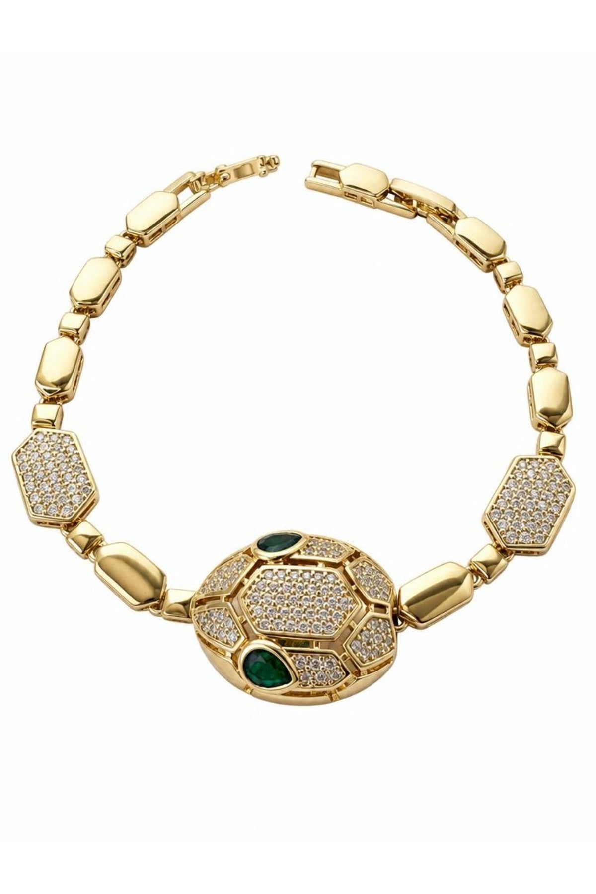 Xuping 14k Yılan Kafa Model Bileklik