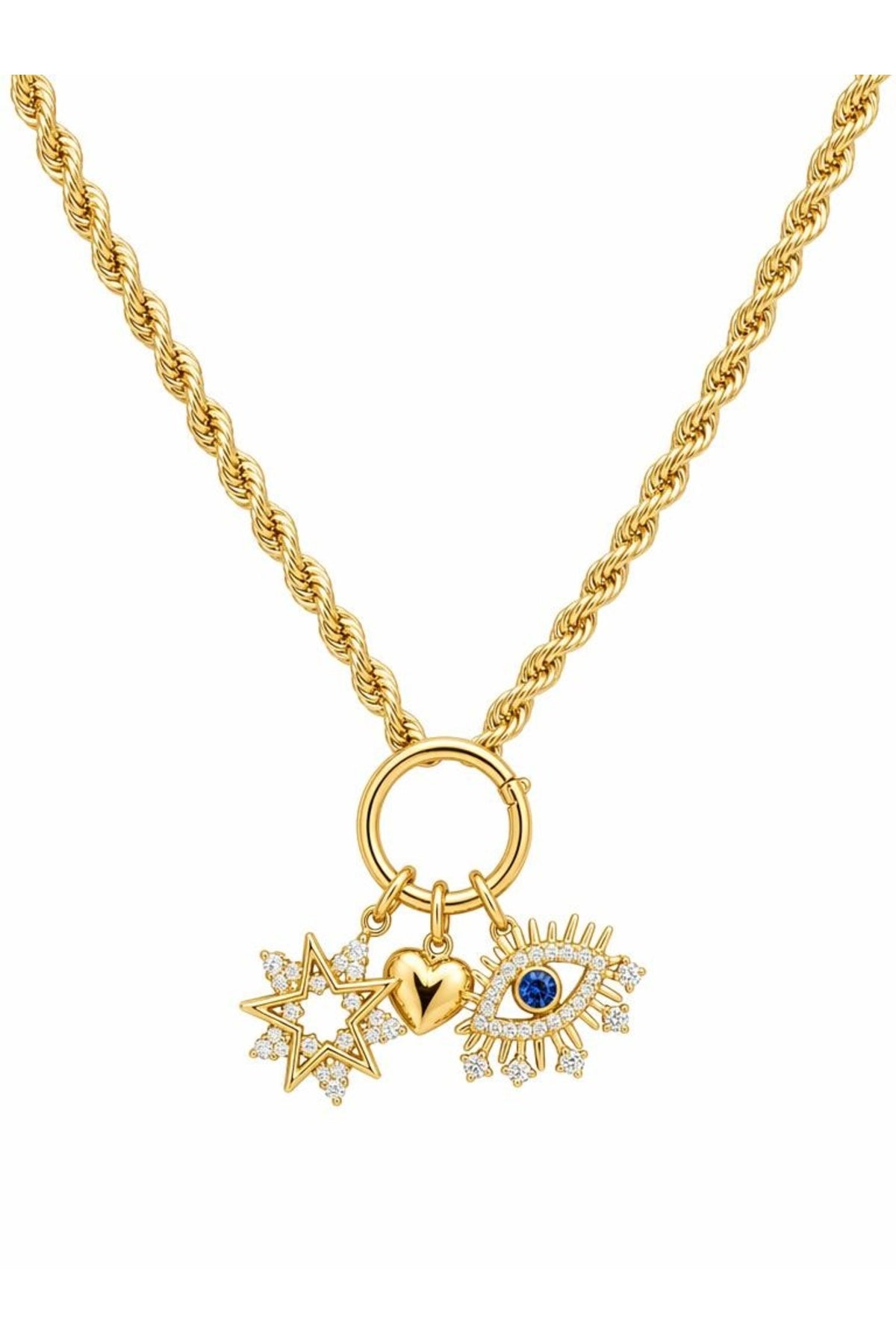 Xuping 14k 3lü Charm Model Kolye