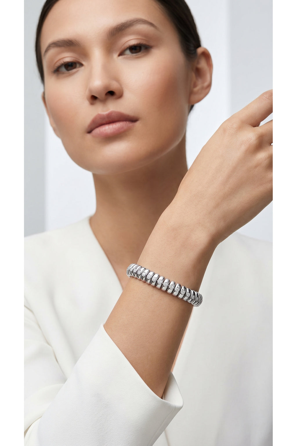 Xuping 14k 3 lü Taş Bileklik Silver