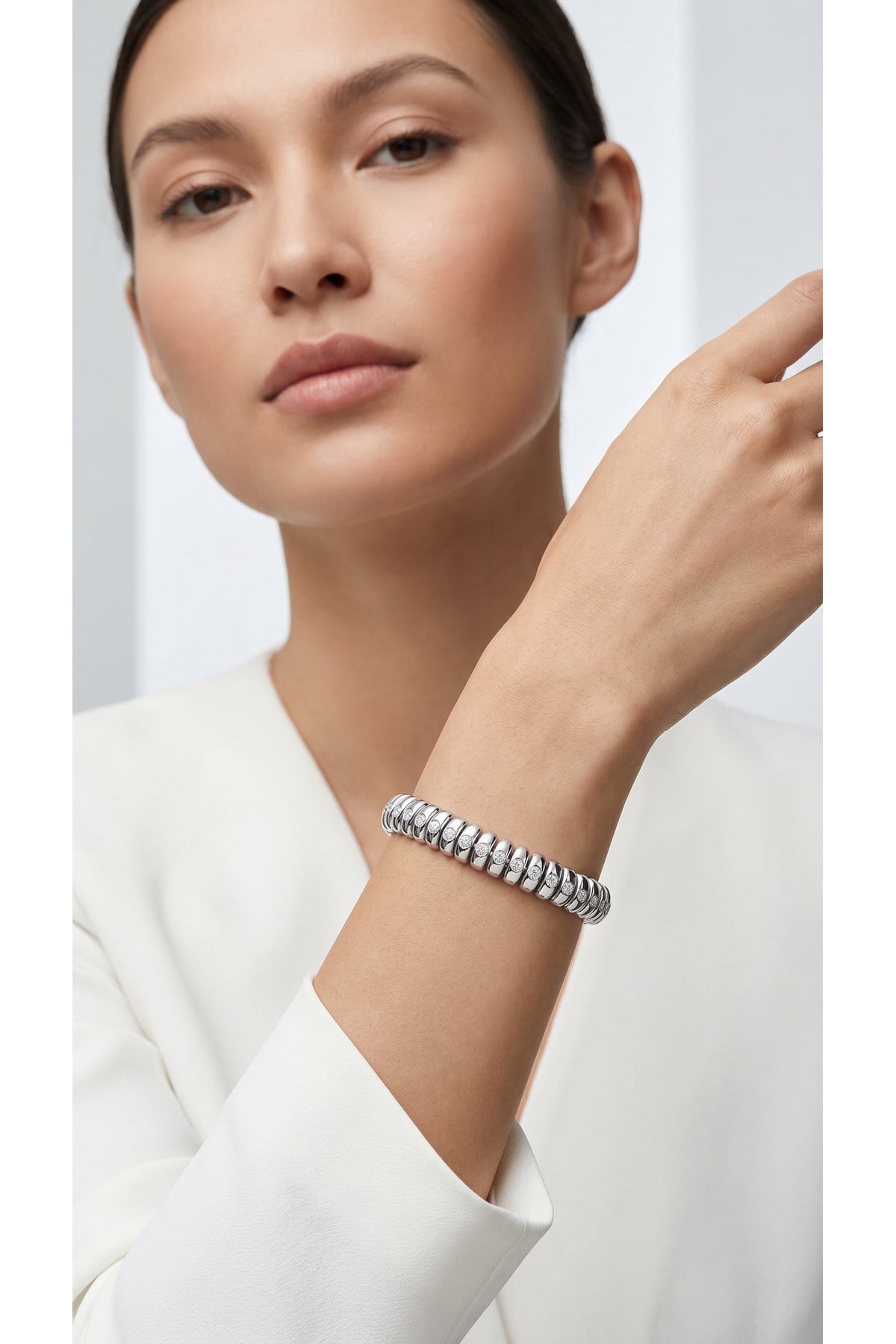 Xuping 14k 3 lü Taş Bileklik Silver