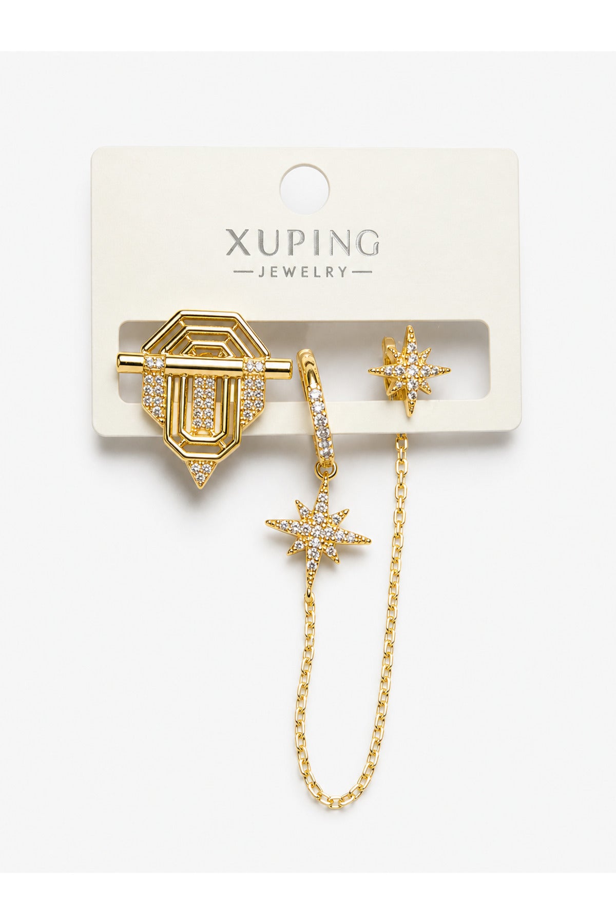 Xuping 14k 3 lü Küpe