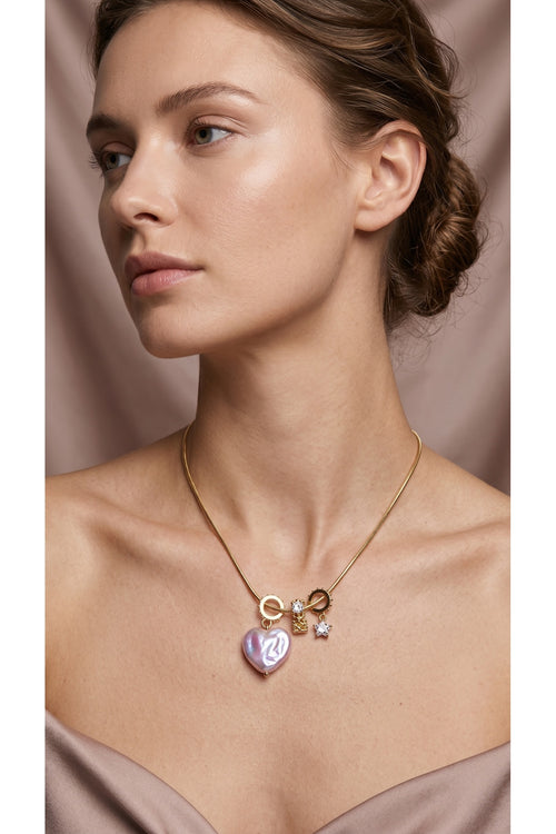 3 lü Charm Model Çelik Kolye