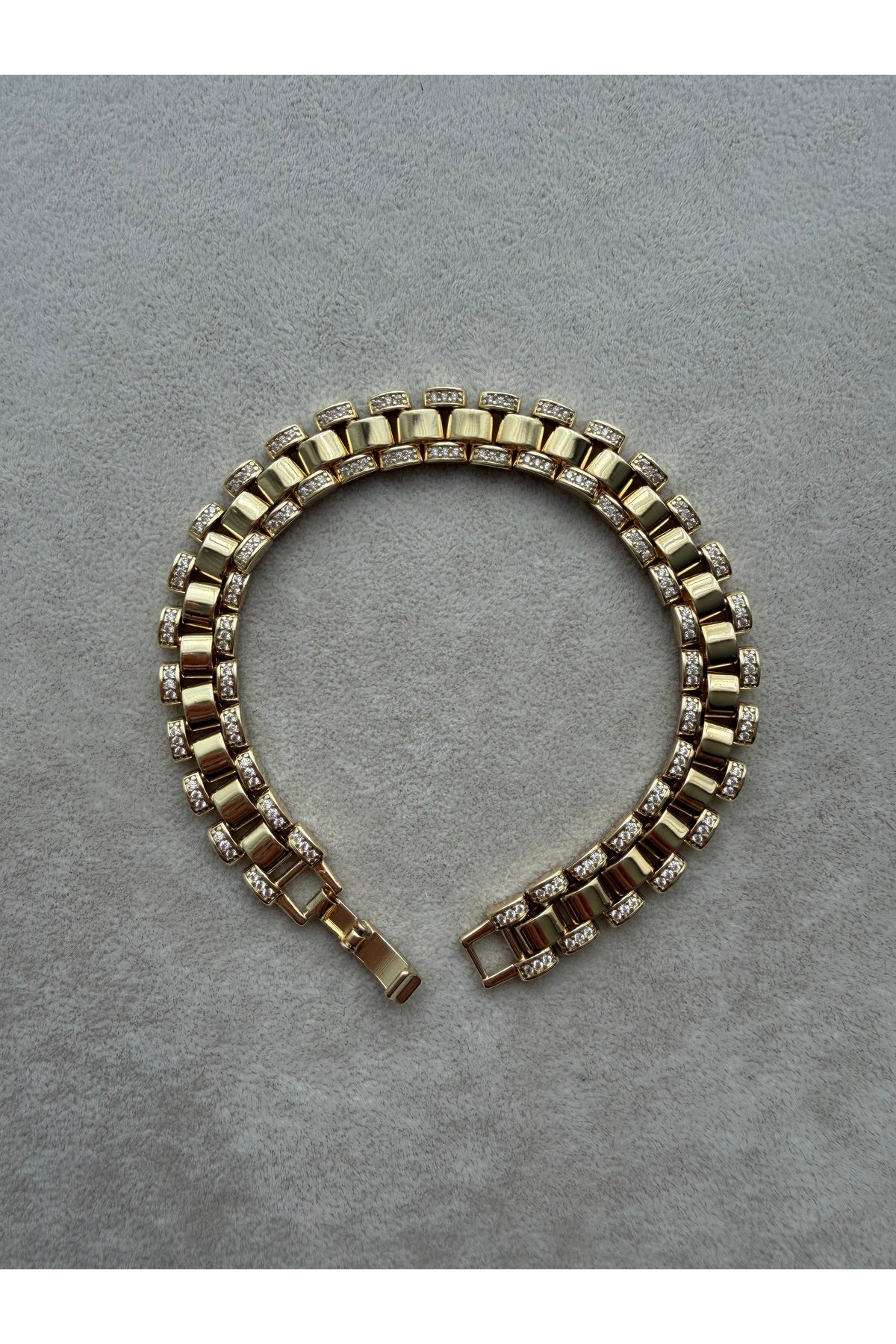 Xuping 14k Kenarları Taşlı Bileklik