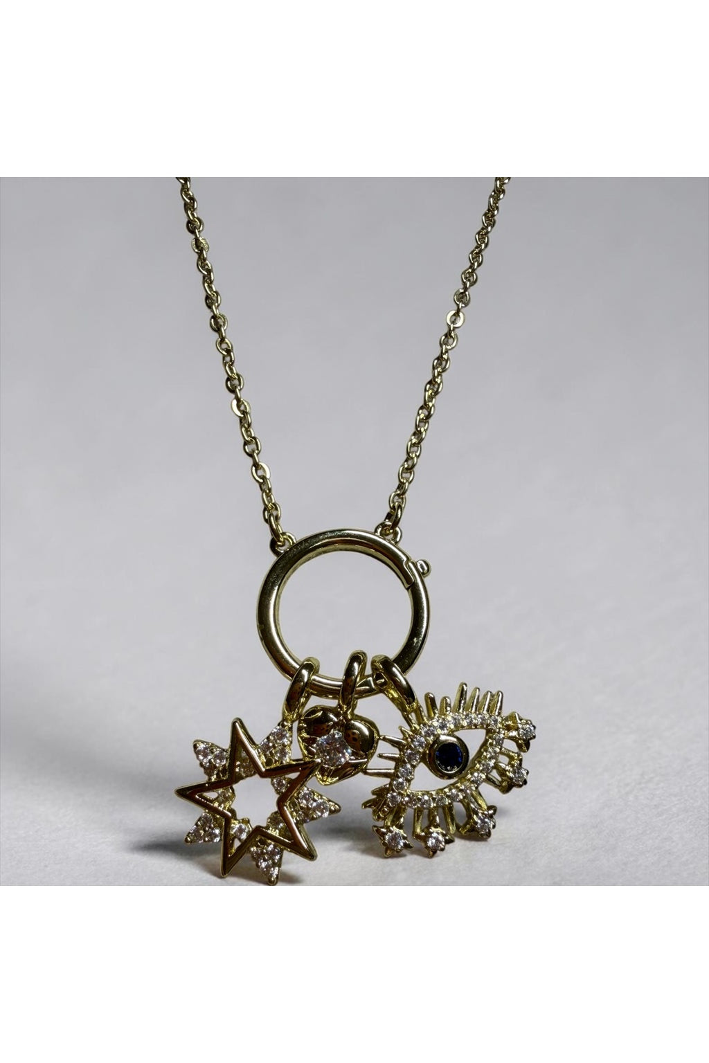 Xuping 14k 3lü Charm Model Kolye