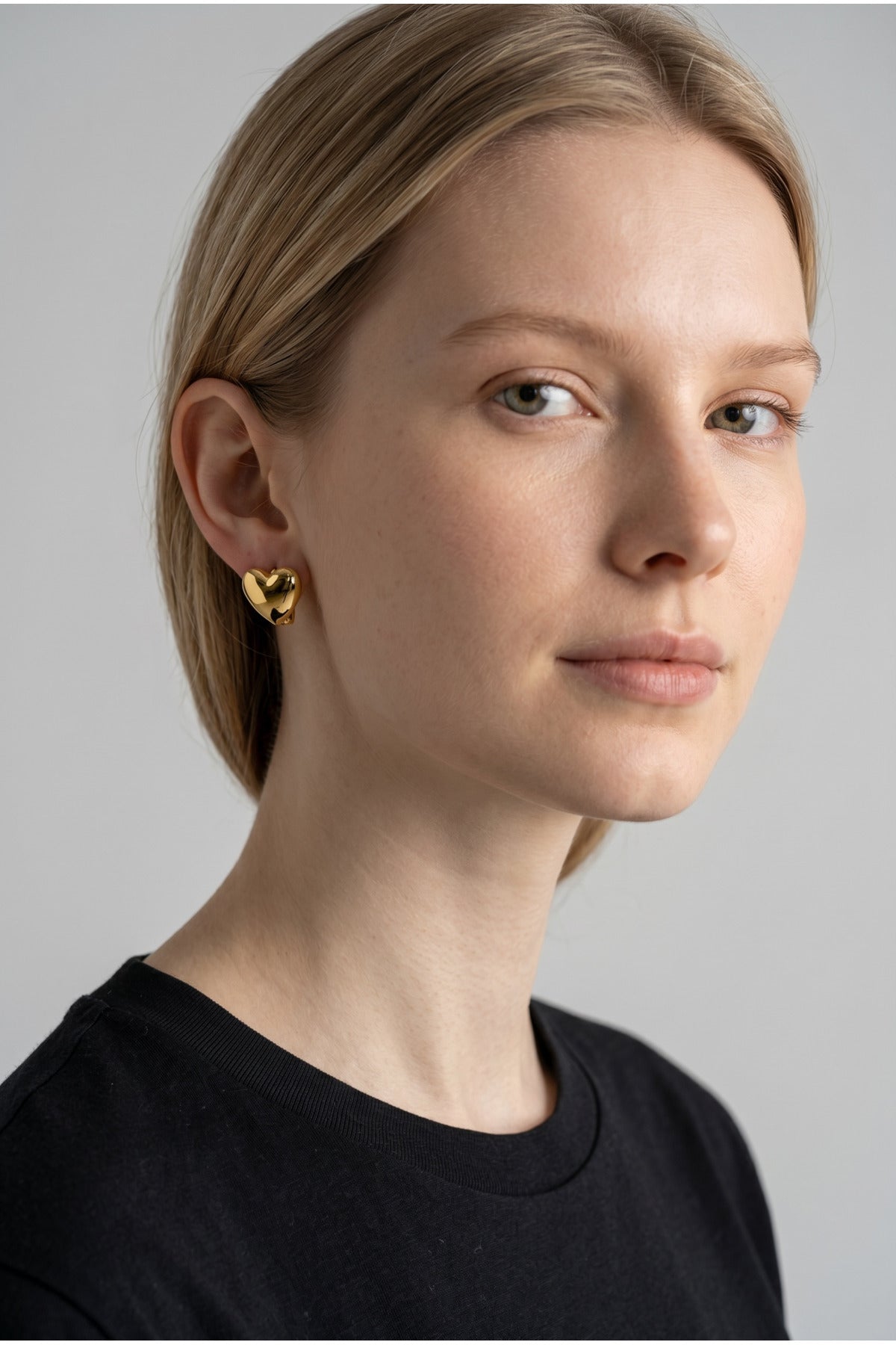 Xuping 14k Kalp Küpe
