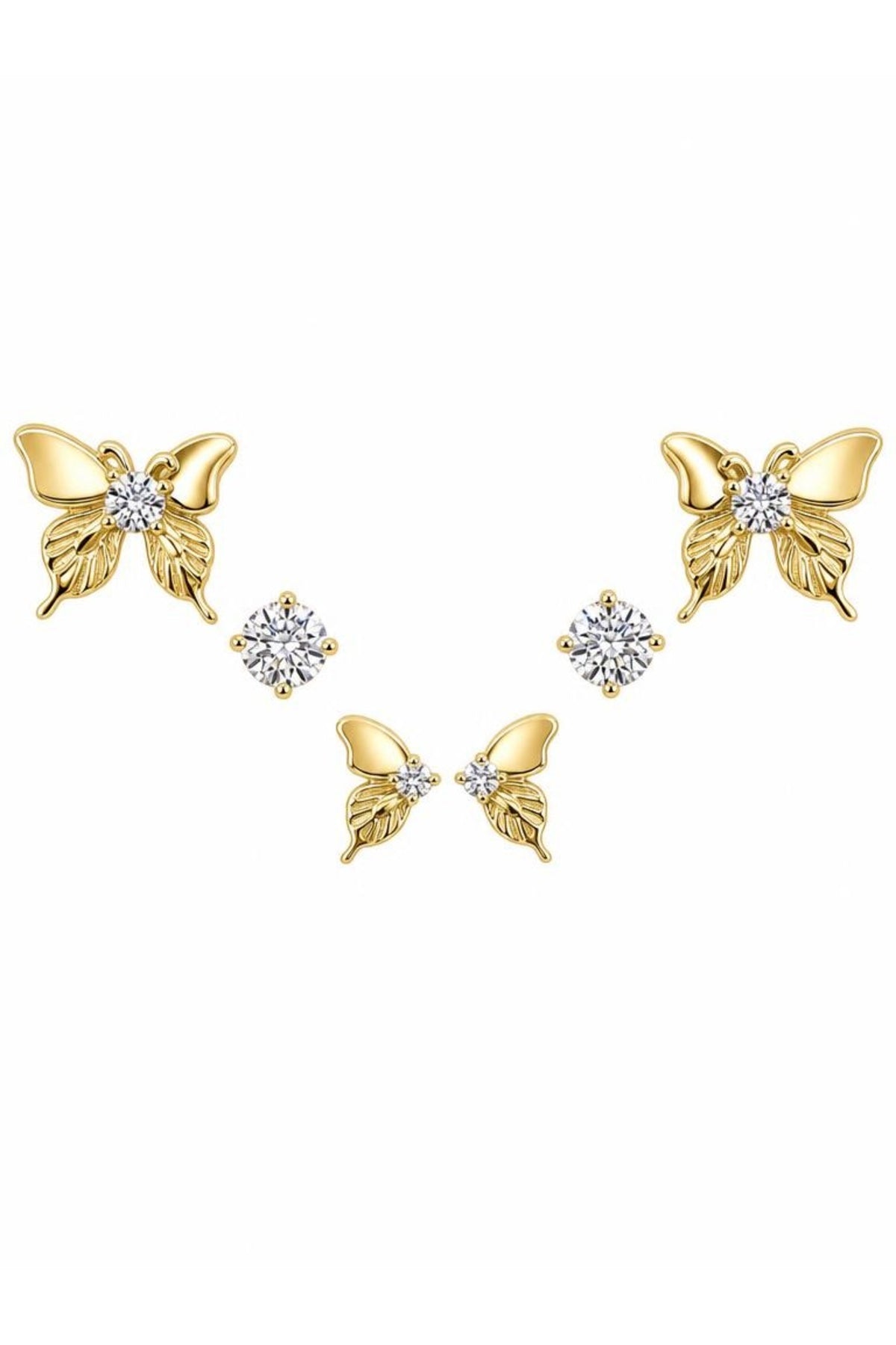 Xuping 14k 6 lı Çivi Küpe Seti