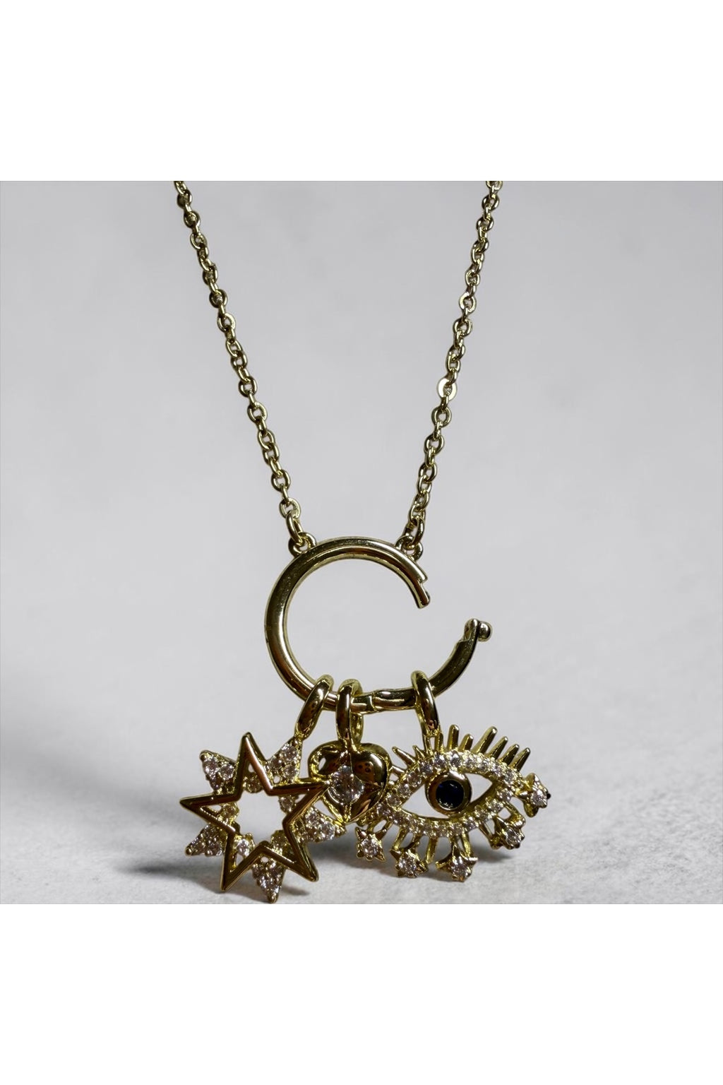 Xuping 14k 3lü Charm Model Kolye