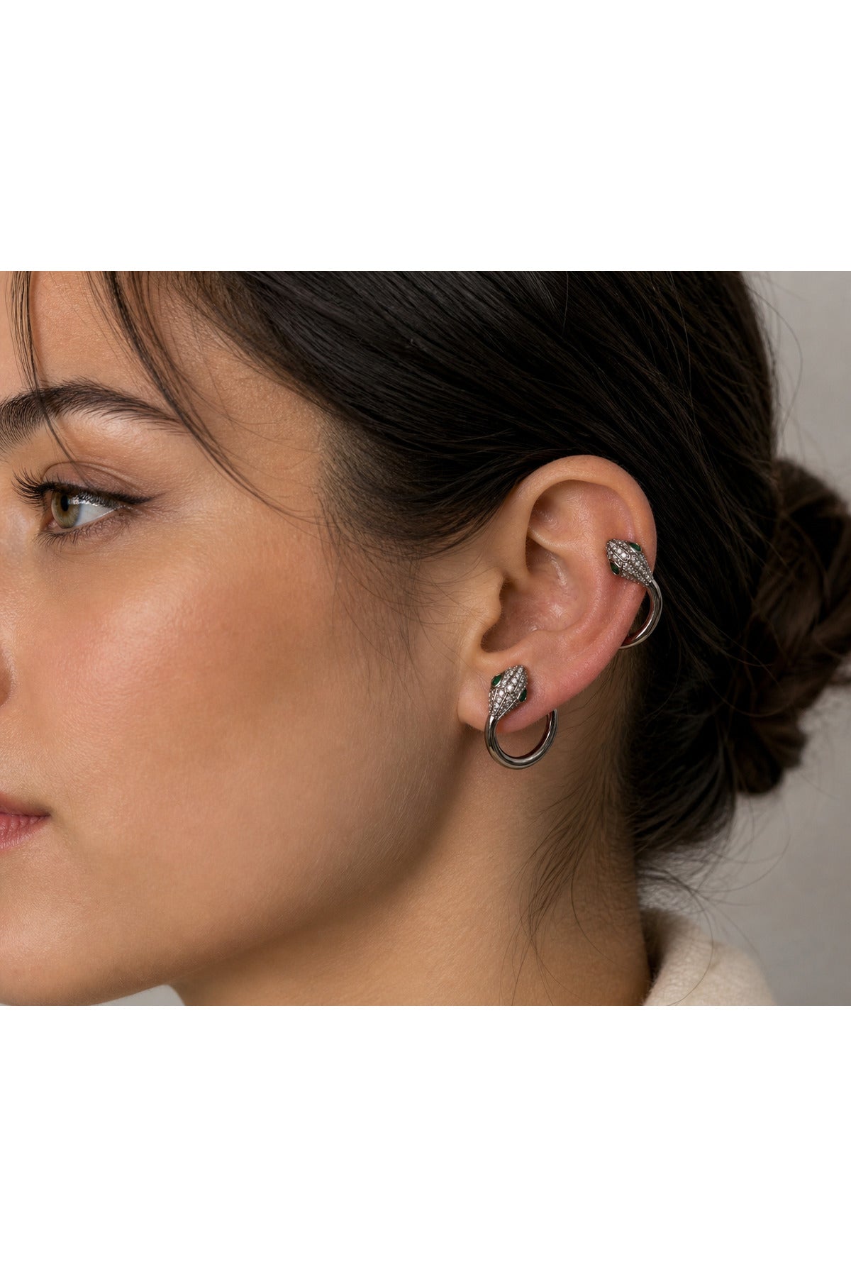 Xuping 14k Yılan Silver Çelik Küpe