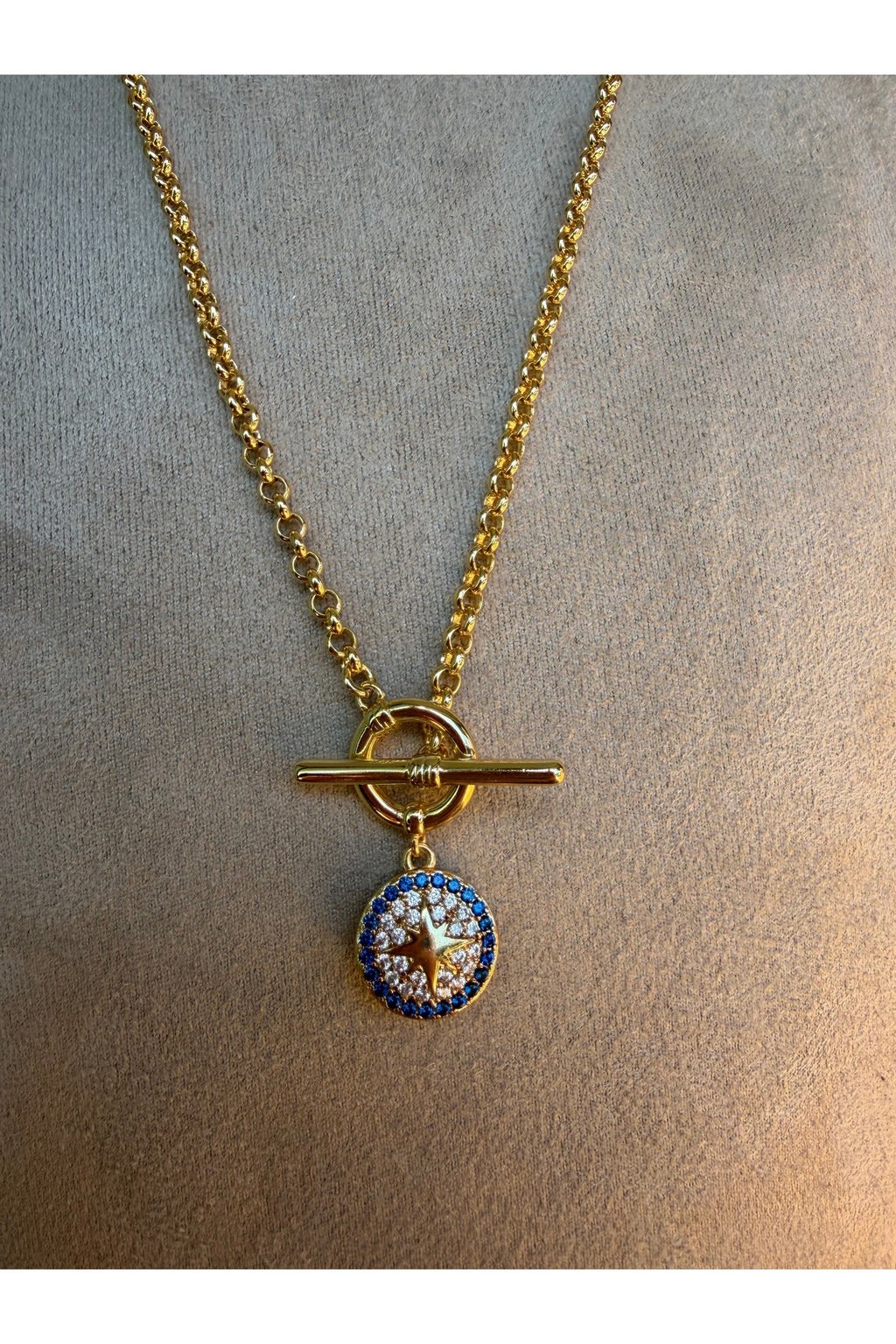 Xuping 14k Çivili Nazar Charm Model Kolye