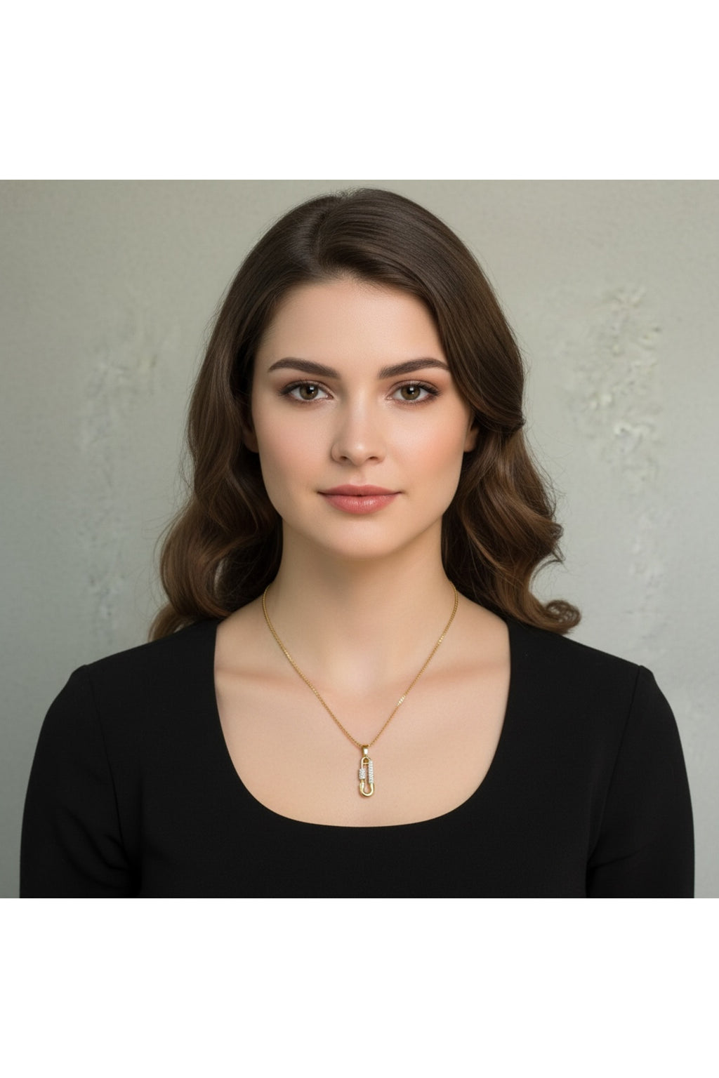 Xuping 14k Kanca Model Çelik Kolye