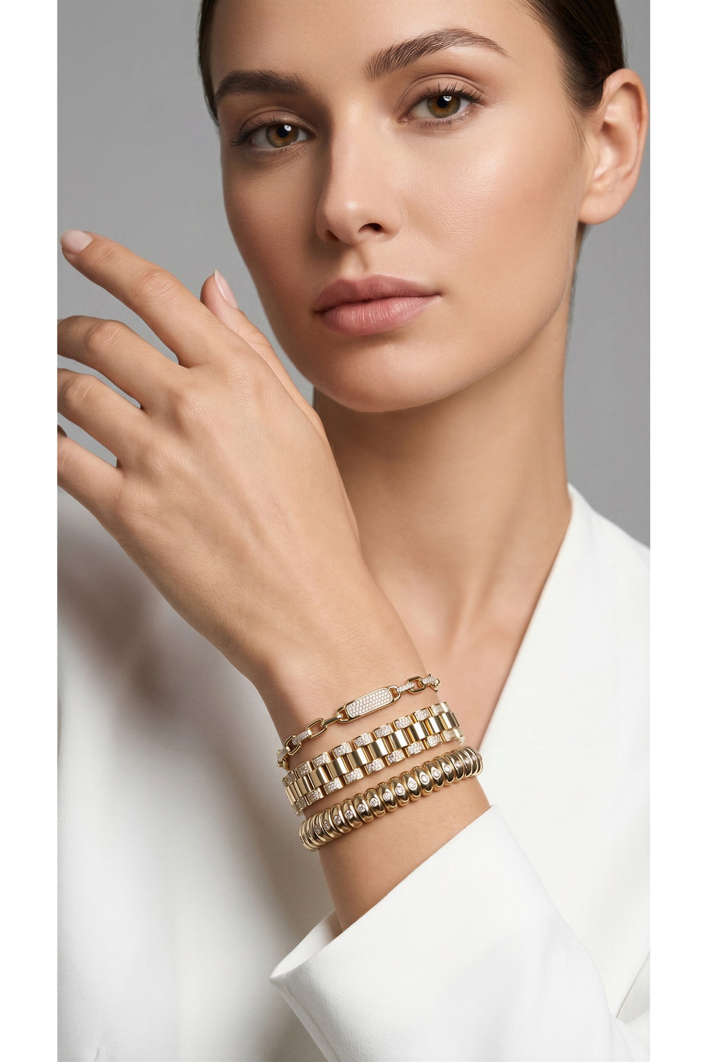Xuping 14k Taşlı Zincir Bileklik
