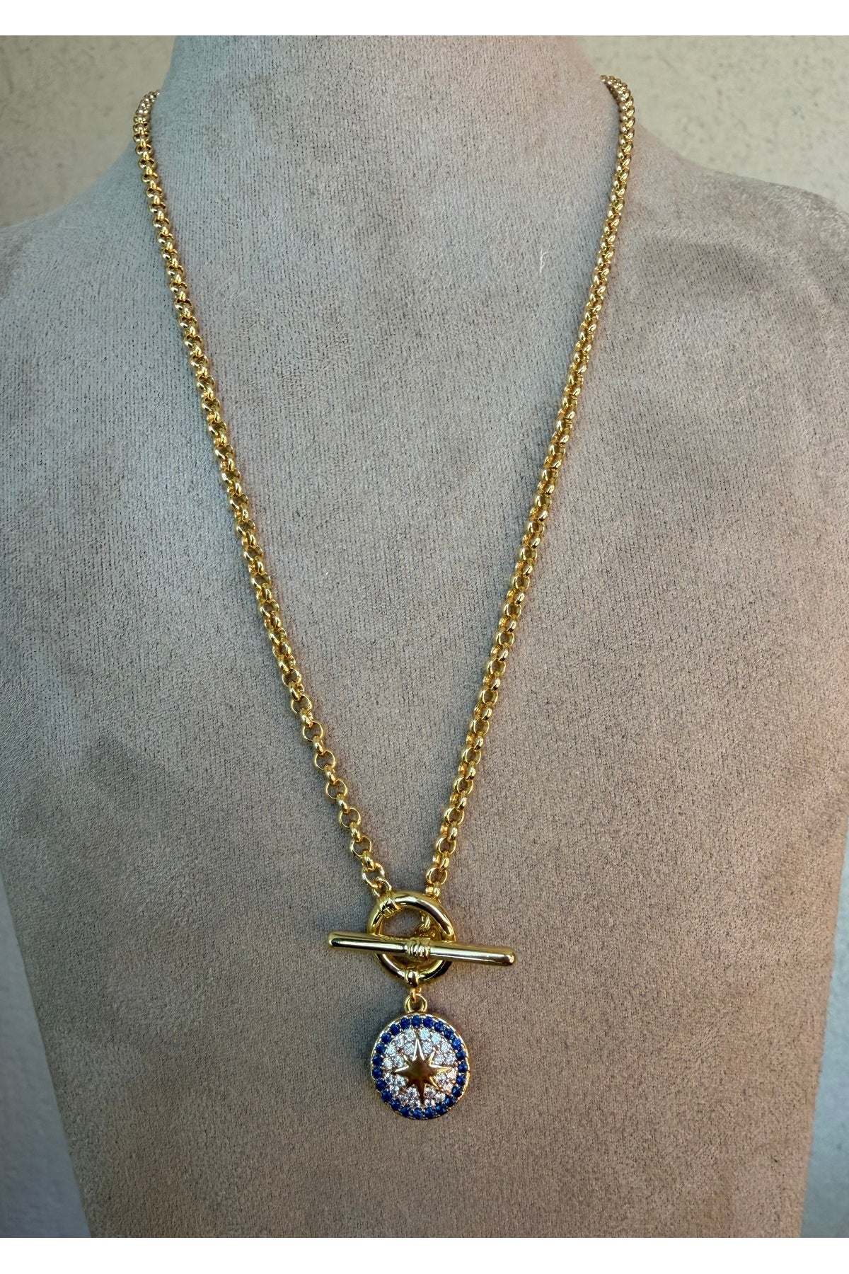 Xuping 14k Çivili Nazar Charm Model Kolye