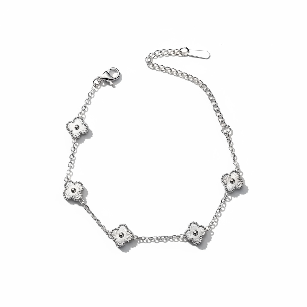 Yonca Model Silver Bileklik