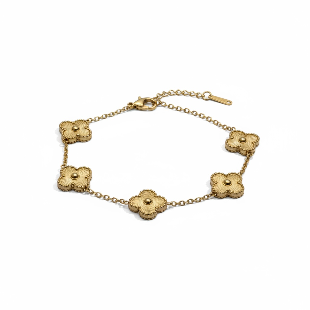 Yonca Model Gold Bileklik