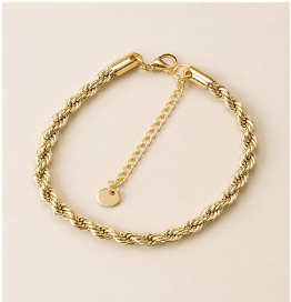 Bileklik Stainles Steel Dolama Zincir Gold