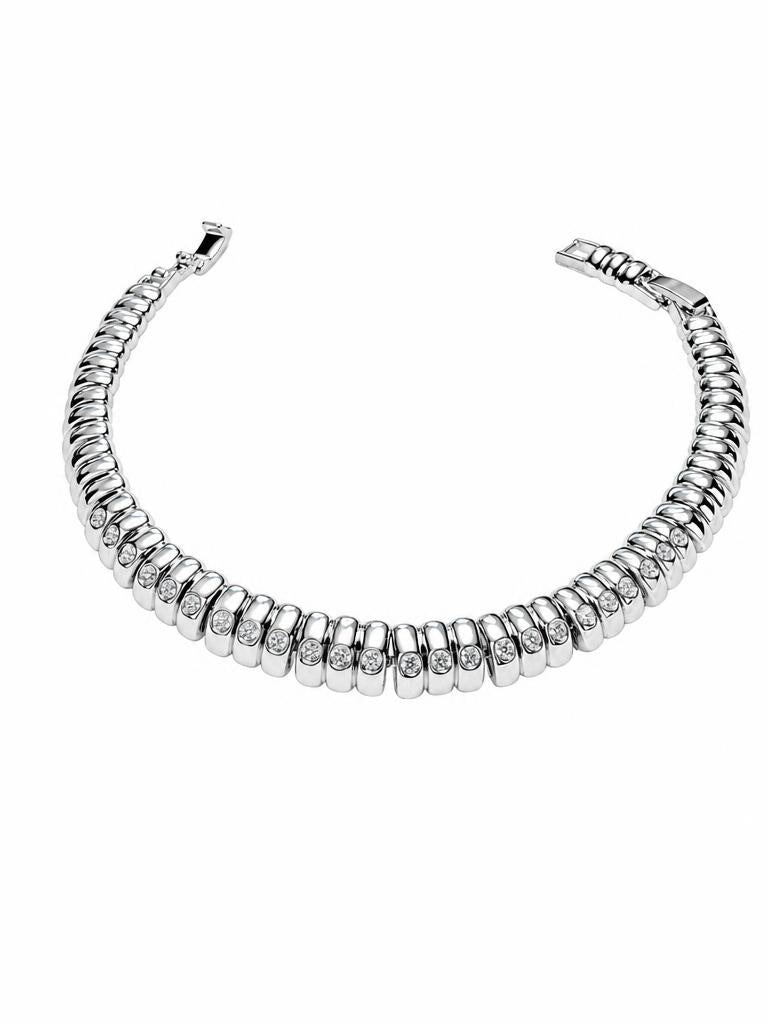 Bileklik Xuping 3 Lü Taş Silver