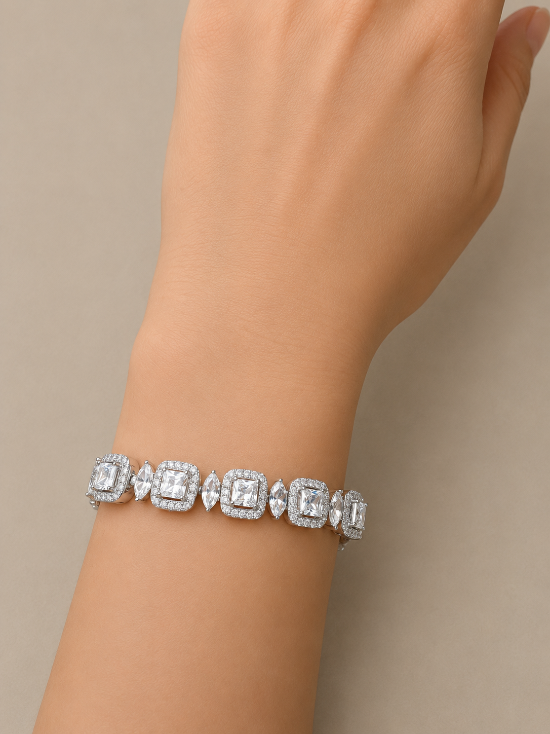 Bileklik Xuping 5 Baget Silver